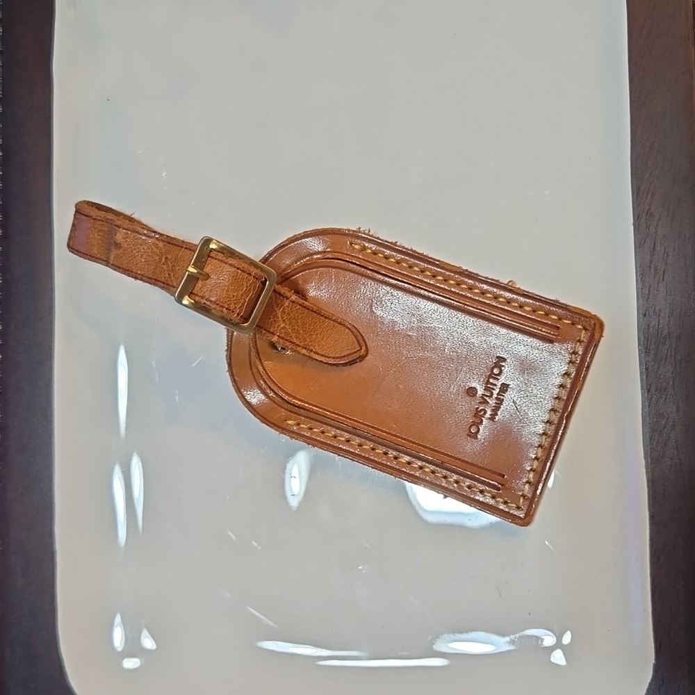Authentic Louis Vuitton luggage tag